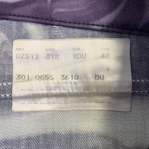 GUCCI by TOM FORD Size 32 Purple Grey Marbled Cotton Blend Button Fly Jeans