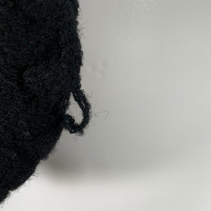 ALAIA Size M Black Wool Blend Woven Cropped Open Front Shrug Cardigan