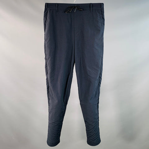 MAISON KITSUNE Size XS Navy Nylon Tapered Drawstring Casual Pants