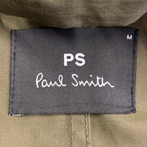 PS by PAUL SMITH Size M Green Olive Cotton Nylon Hooded Windbreaker Jacket
