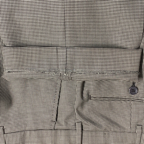 RALPH LAUREN Size 40 Regular Black Grey Houndstooth Wool Notch Lapel Suit