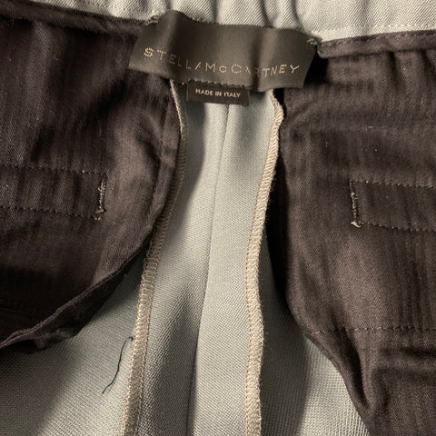 STELLA McCARTNEY Green Grey Viscose Blend Peak Lapel Suit