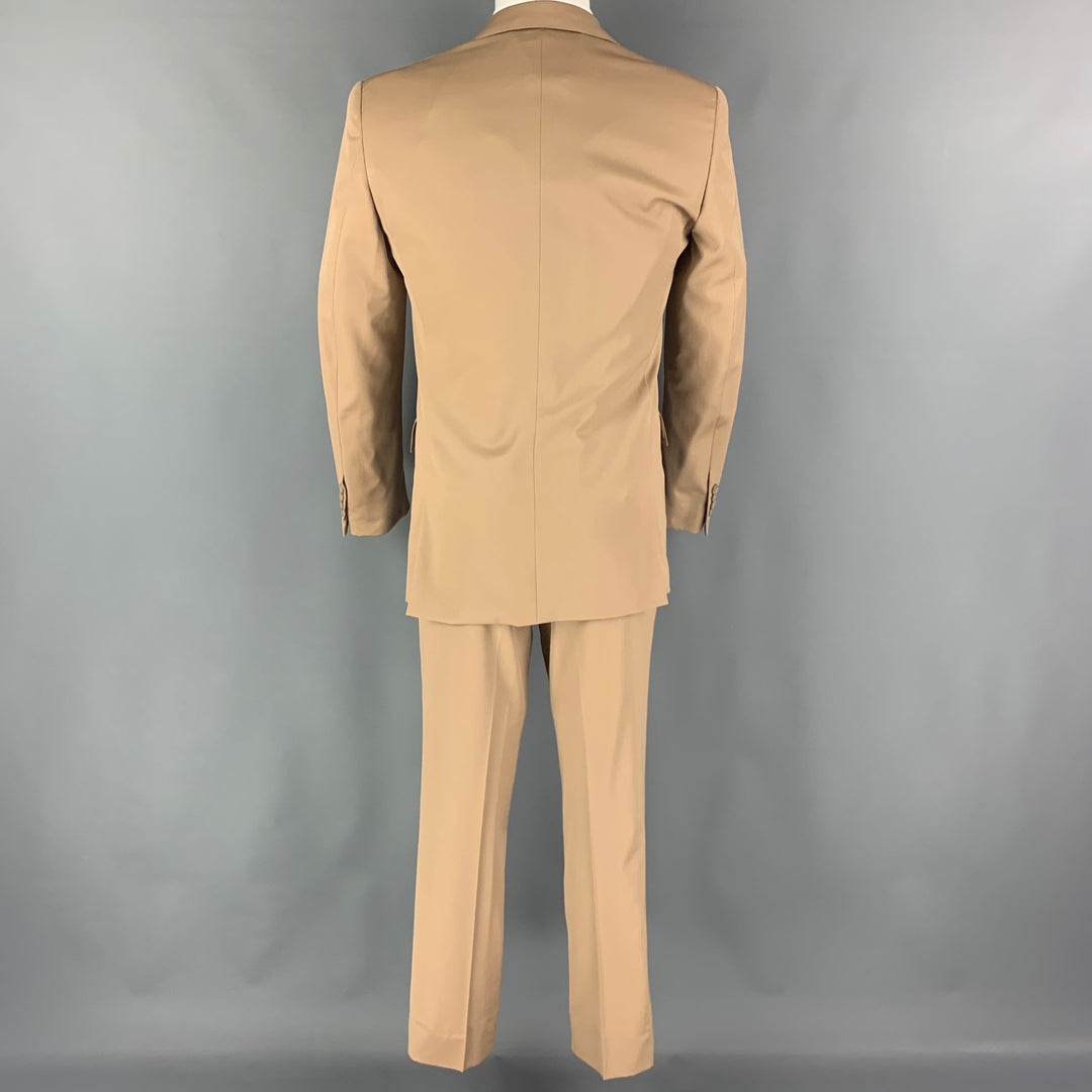 RALPH LAUREN Black Label Size 38 Khaki Wool Notch Lapel Suit