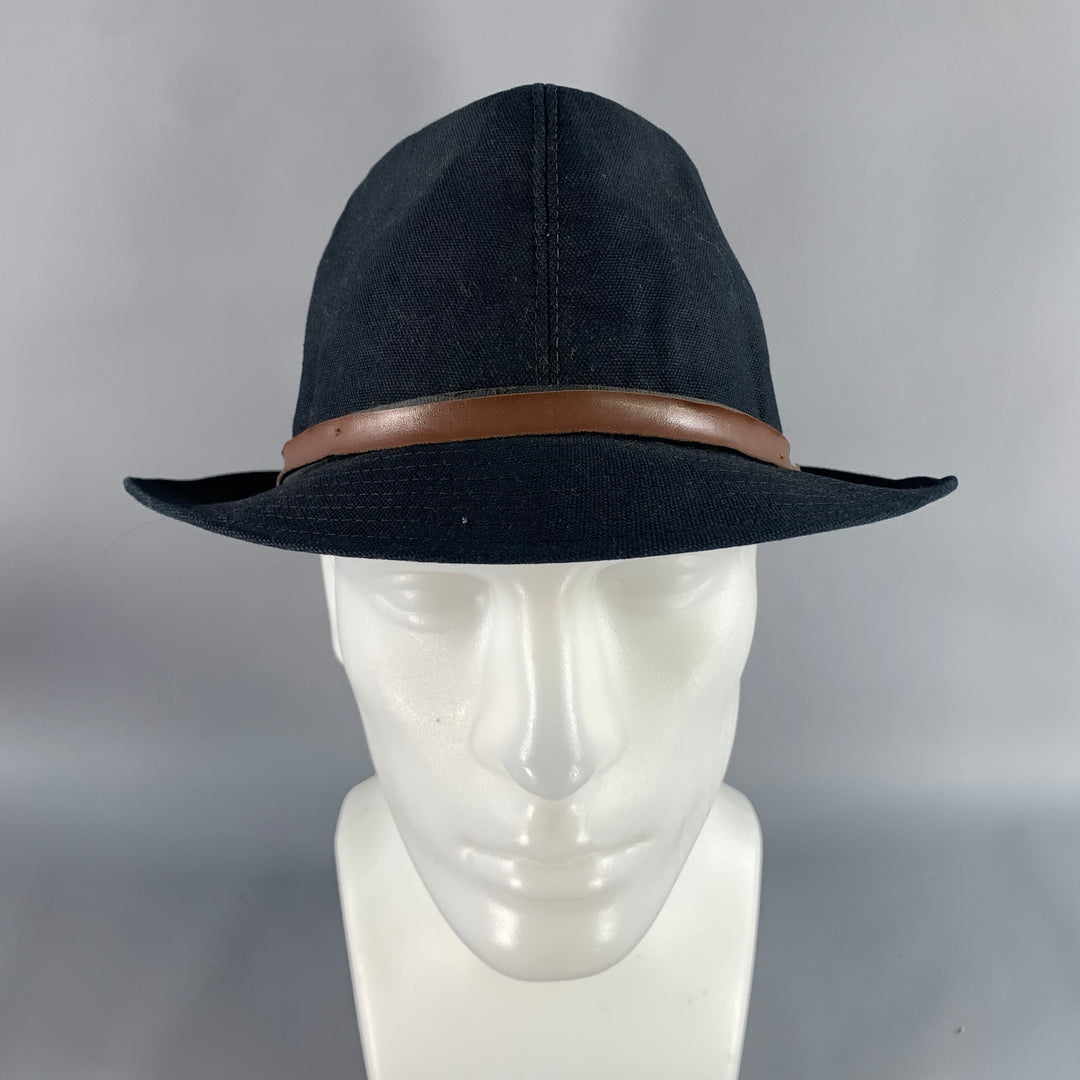 GUERRA Size L Black Brown Mixed Pattern Cotton Hats