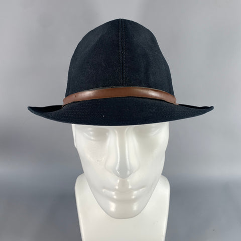 GUERRA Size L Black Brown Mixed Pattern Cotton Hats