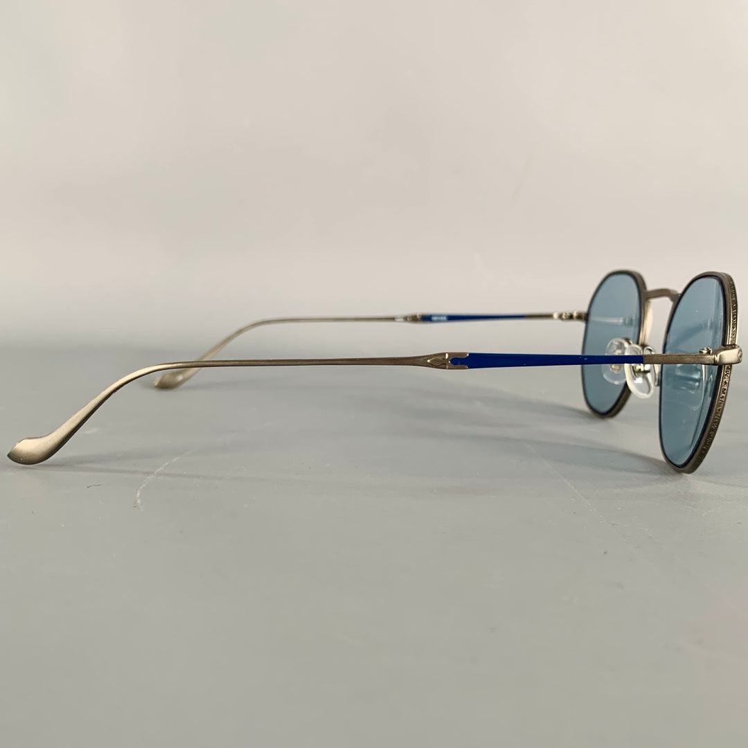 MATSUDA M3057 Silver Titanium Hexagonal Sunglasses