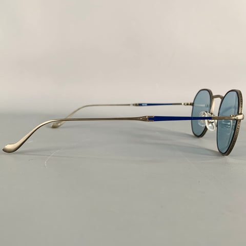 MATSUDA M3057 Silver Titanium Hexagonal Sunglasses