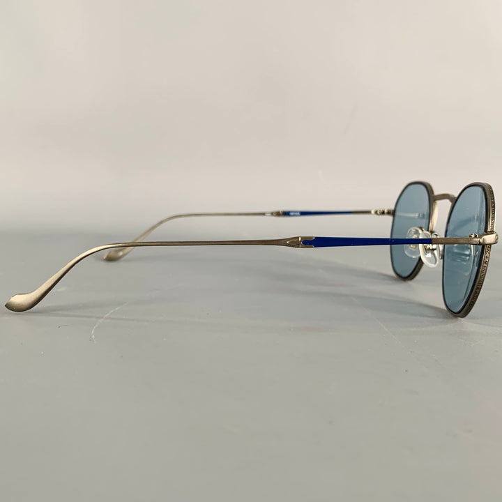 MATSUDA M3057 Silver Titanium Hexagonal Sunglasses