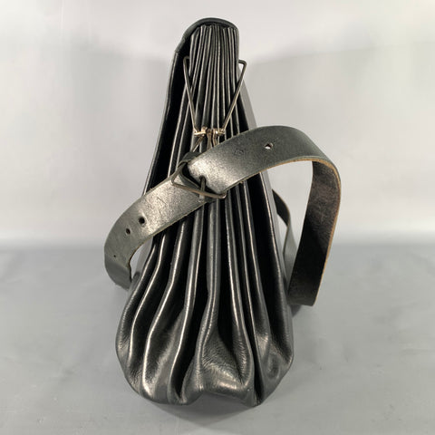 M.A+ Black Leather Tote Bags