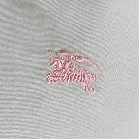 BURBERRY LONDON Size M Pink Blush Cotton Blend Long Sleeve Shirt