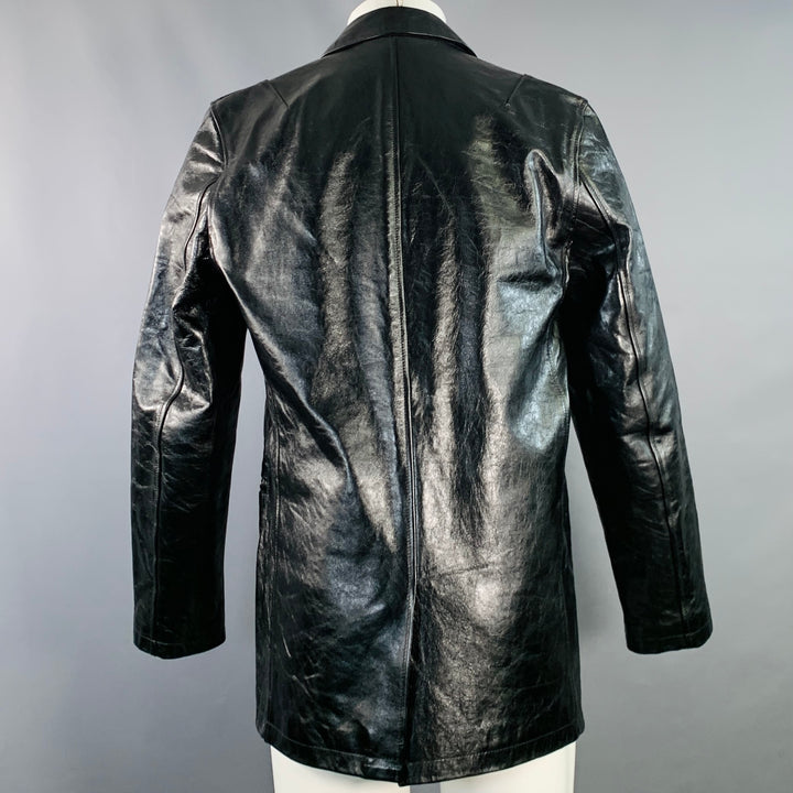 OUR LEGACY Size 38 Opening Blazer Black Calf Leather Jacket