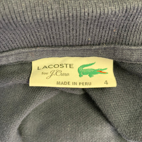LACOSTE Size M Navy Cotton Half Placket Polo