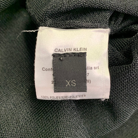 CALVIN KLEIN COLLECTION Size XS Wilson Black Mesh T-Shirt Dress