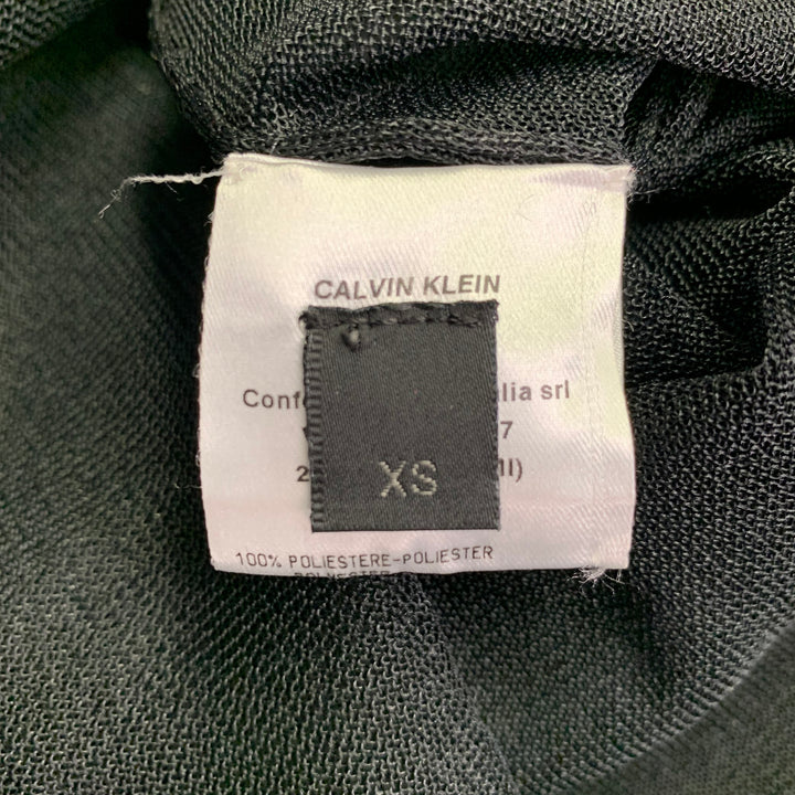 CALVIN KLEIN COLLECTION Size XS Wilson Black Mesh T-Shirt Dress