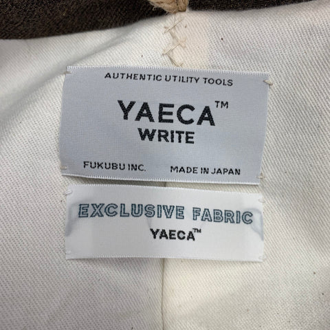 YAECA Size M Brown Wool Ramie Notch Lapel Sport Coat