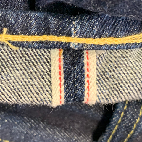 LEVI STRAUSS Size 33 Blue Cotton Straight Selvedge Jeans