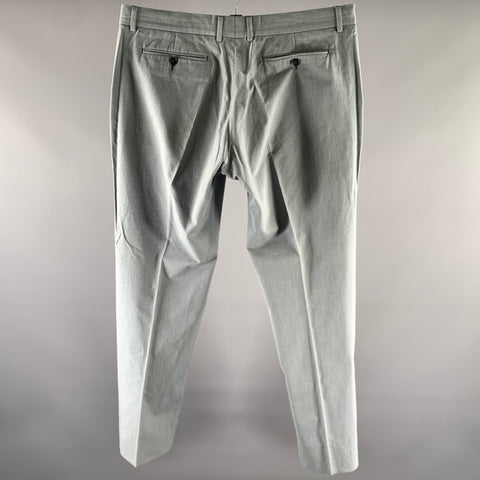 PS by PAUL SMITH Size 38 Blue Grey Grid Cotton Dress Pants