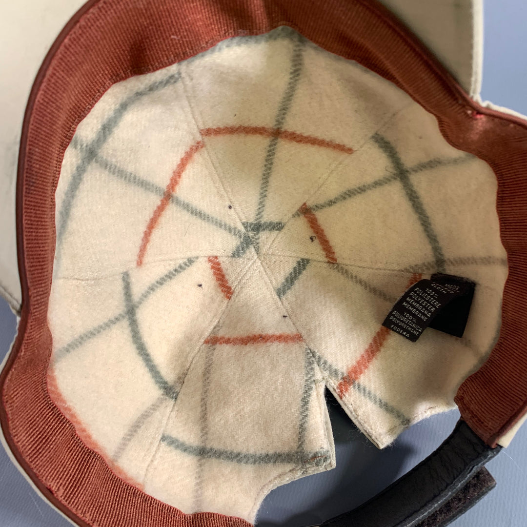 LORO PIANA Size S Khaki Solid Polyester Hats