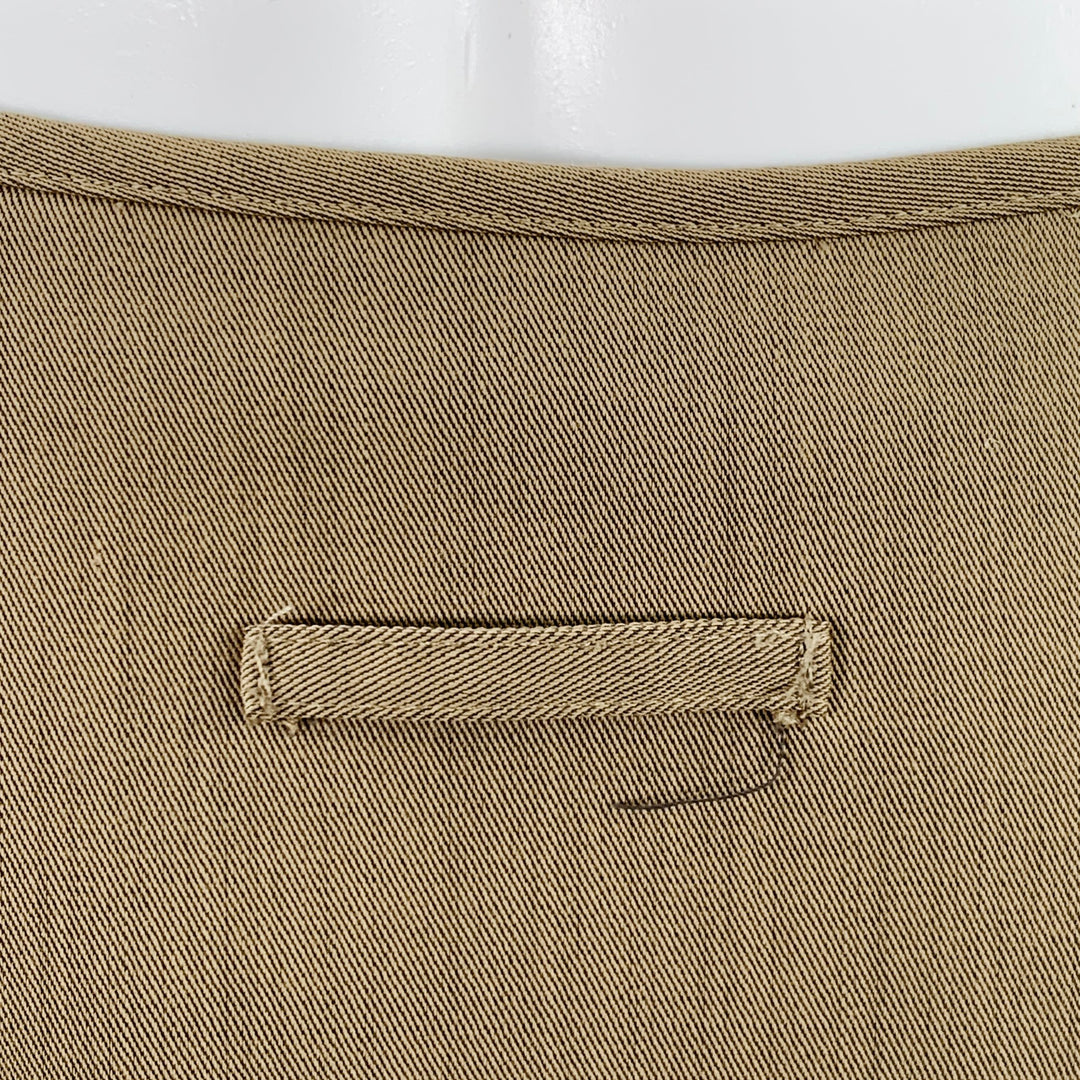 JEAN PAUL GAULTIER Size 6 Beige Wool Single Breasted Skirt Suit