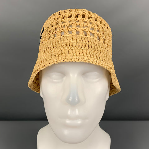 Chapeau bob PRADA taille M beige naturel en crochet de viscose