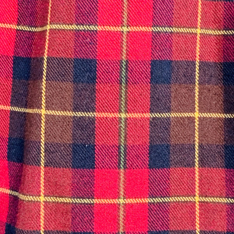 UNIVERSAL WORKS Size 32 Multi Color Plaid Polyester Blend Button Fly Dress Pants