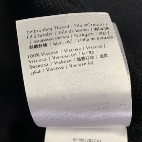 VALENTINO Size XS Black White Yellow Cotton Blend Flower Hooded Dress