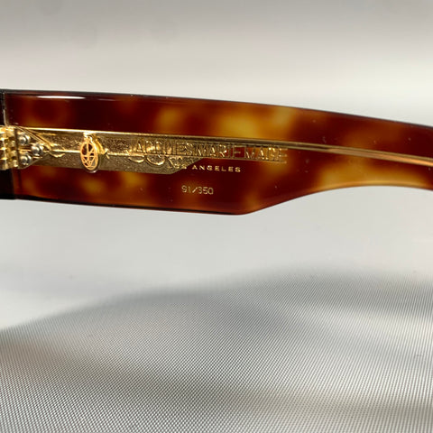 JACQUES MARIE MAGE Brown Tortoiseshell  Sunglasses
