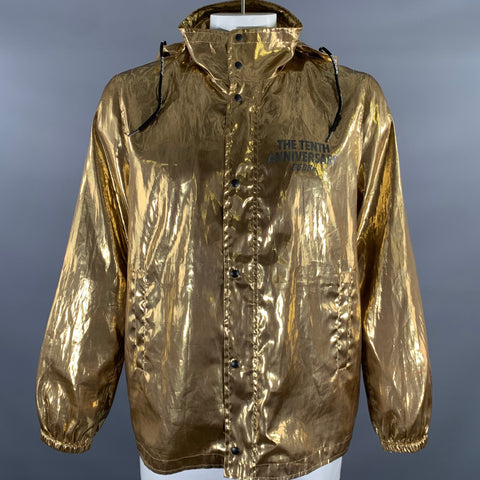 GOLDEN GOOSE One Size Gold Metallic Polyester Polyurethane Jacket