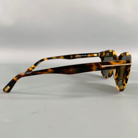 TOM FORD Frank Brown Tortoiseshell Acetate Sunglasses