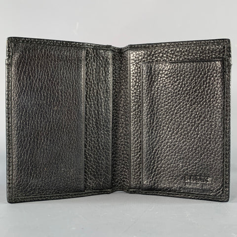 BALLY Black Leather Bifold Wallet