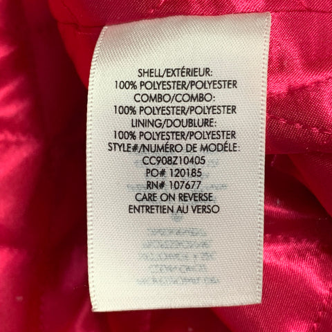 ALICE + OLIVIA Size XS Fuchsia Pink Polyester Faux Fur Shawl Collar Teddy Coat