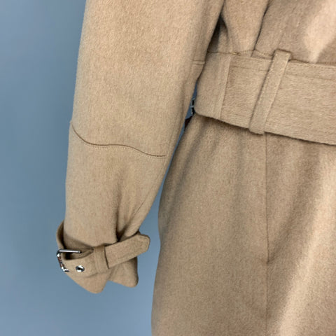 RALPH LAUREN Black Label Taille 12 Camel Baby Camel Hair Biker Jupe Costume