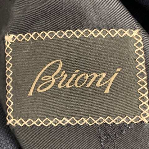 BRIONI Size 44 Regular Navy Wool Twill Notch Lapel Sport Coat