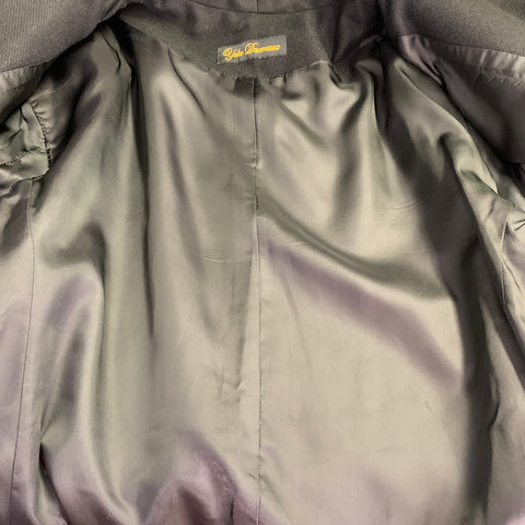 YOKO DEVEREAUX Size 44 Black Cashmere Hooded Jacket