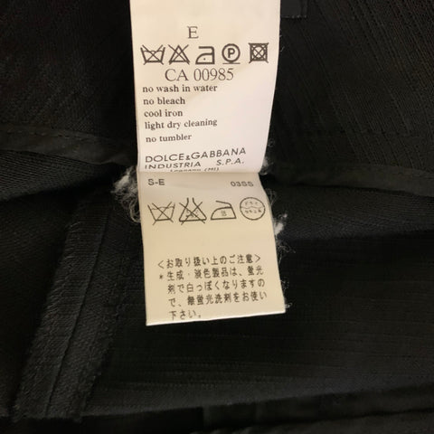 DOLCE & GABBANA Size 34 Black Cotton Blend Capri Dress Pants