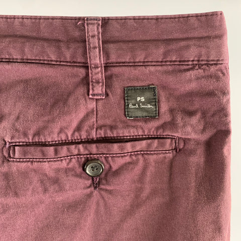 PS by PAUL SMITH Size 30 Purple Cotton Chino Shorts