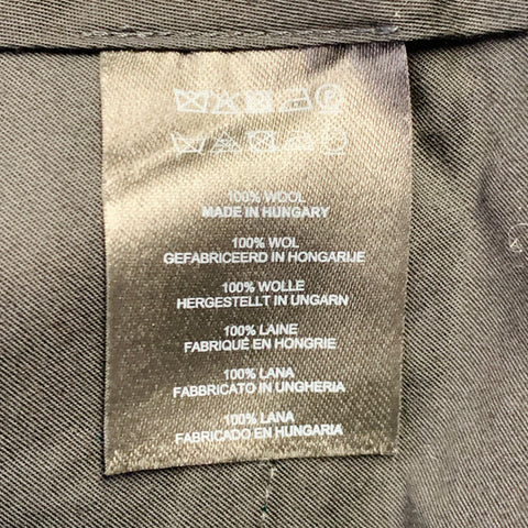 DRIES VAN NOTEN Size 32 Black Twill Wool Pleated Dress Pants