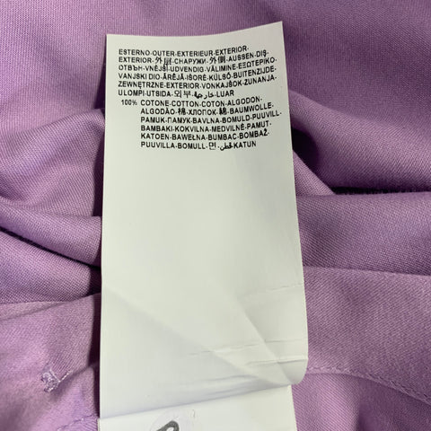 VERSACE COLLECTION Size S Purple Cotton Long Sleeve Shirt