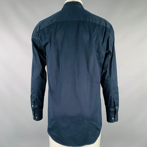 HELMUT LANG Size M Navy Cotton Button Up Long Sleeve Shirt