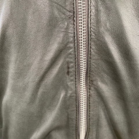 Blouson bomber ALLSAINTS en cuir d'agneau vert olive taille M