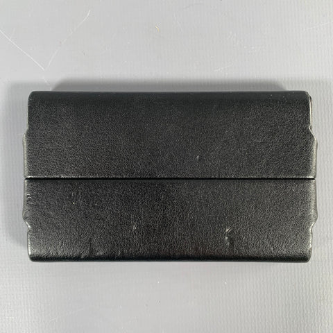 GIORGIO FEDOM Black Leather Card Case Leather Goods