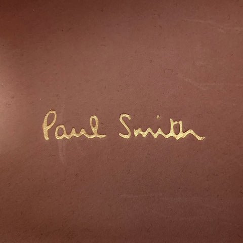 PAUL SMITH Size 8 Cream Perforated Leather Oxford Lace-Up Shoes