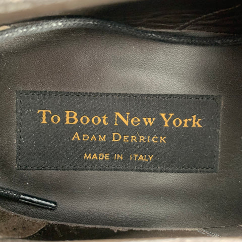 TO BOOT NY Size 9.5 Black Leather Derby Lace-Up Shoes