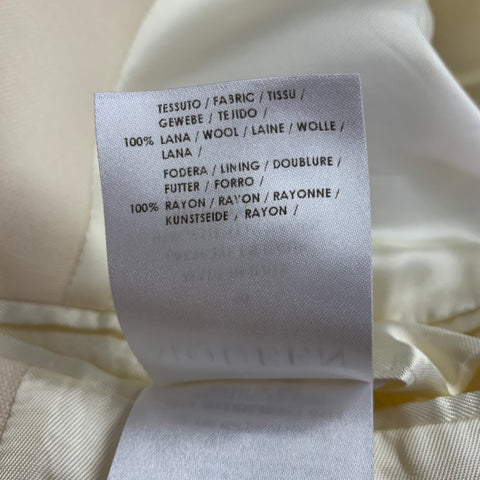 ALEXANDER MCQUEEN Size 40 Beige Wool Single Breasted Sport Coat