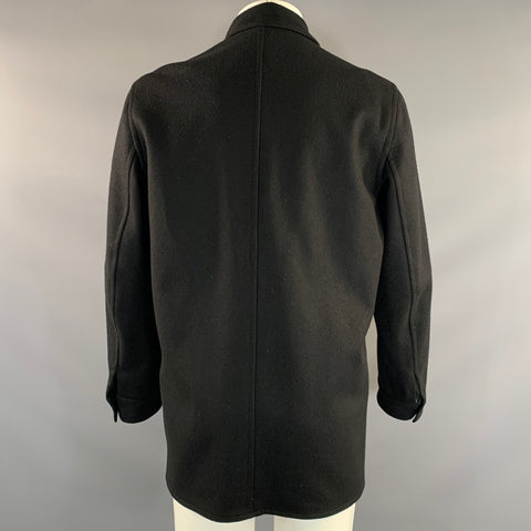 AGNÈS B. Size S Black Wool Zip Up Jacket