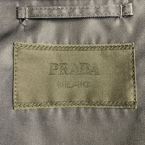 PRADA RE-NYLON Size S Navy Polyamide One Pocket Snaps Jacket