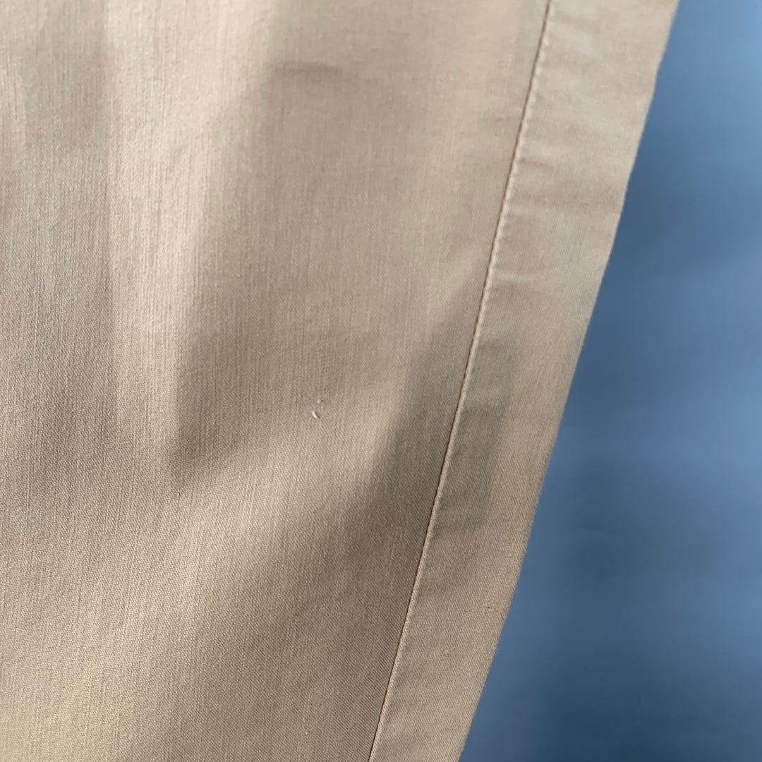 JW ANDERSON Size 40 Tan Cotton Tapered Flat Front Zip Fly Casual Pants