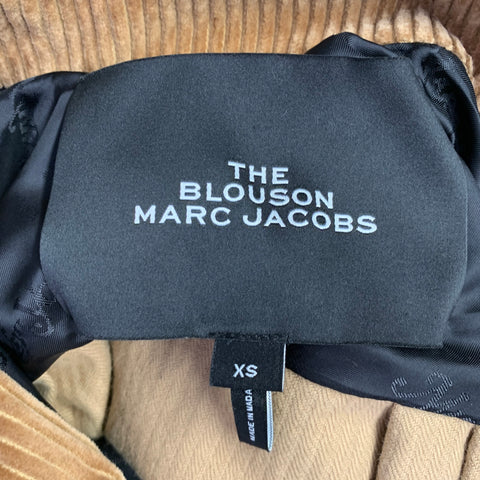 MARC JACOBS Size XS Camel Cotton Elastic Waistband Blouson Jacket