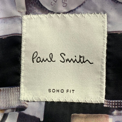 PAUL SMITH Size 38 Regular Blue Aqua Velvet Sport Coat