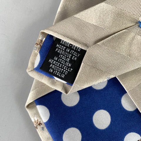 PAUL SMITH Grey Stripe Silk Tie